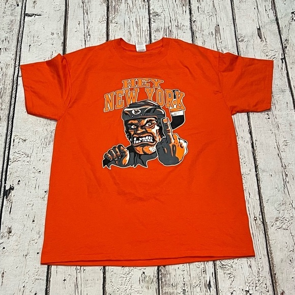Funny Humor Bootleg Philadelphia Flyers NHL Hockey Sports Tee Top Shirt - Picture 1 of 5